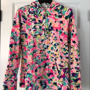 Hooded Quarterzip with Front Pocket